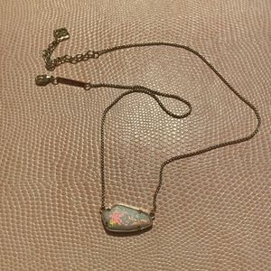 Kendra Scott Kyocera Opal necklace